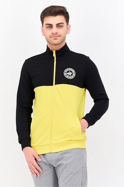 Puma Men Regular Fit Long Sleeve Outdoor Sweatshirt, Black