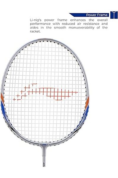 Li-Ning XP-80-IV Strung  Badminton Racket With Free Head Cover | Set of 1 | Aluminum | Blue/White