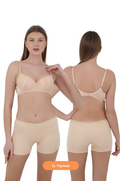 CNT Slip boxer fără cusături pentru femei - Pachet special de 1 microțesătură (negru, alb, culoarea pielii)