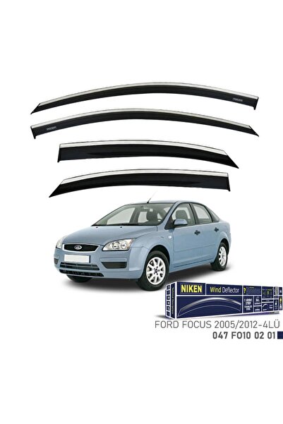 Niken Ford Focus 2 Hb Kromlu Cam Rüzgarlığı 4lü Set 2005 2011