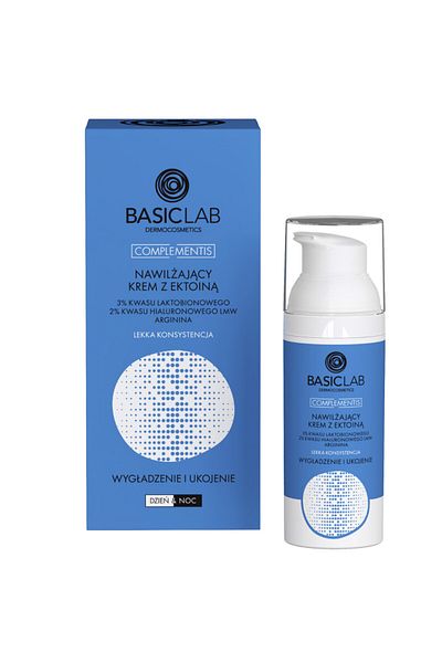 BASICLAB - Crema hidratanta cu ectoina, acid lactobionic 3%, 50 ml