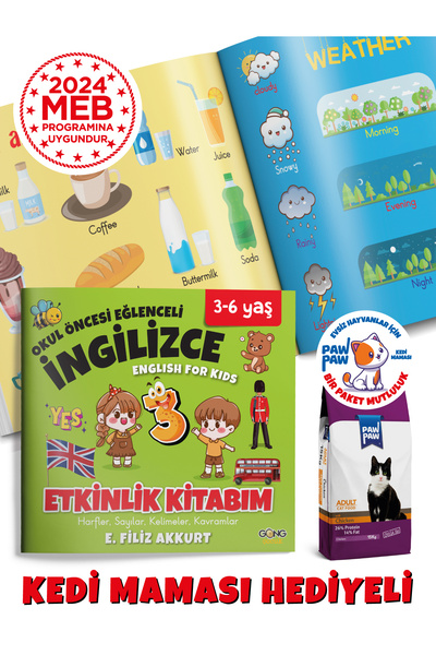 Gong Gong Çocuk Okul Öncesi Ingilizce 3-7 Yaş 3 Kitap Set
