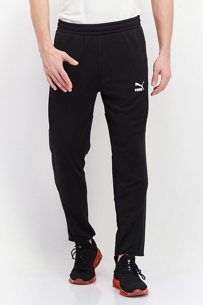 Puma Men Slim Fit Drawstring Training Track Pants, Black