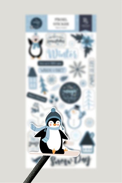 Piksel Grafik Winter Magik Labels - Winter Sticker