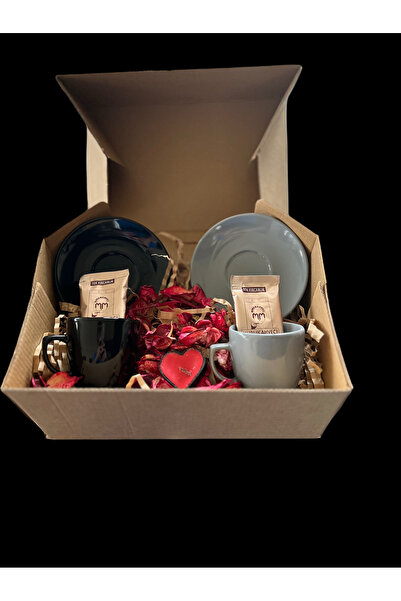 GIFT THE İSTANBUL GİFT SEVGİLİLER GÜNÜ ÖZEL 2'Lİ KAHVE FİNCANI