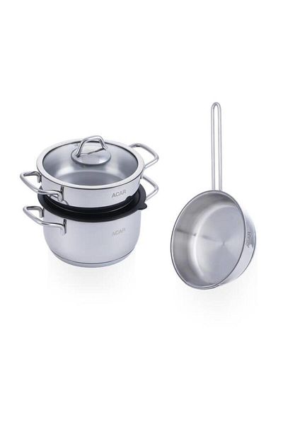 ACAR Karat Vera 5-Piece Steel Pot Set