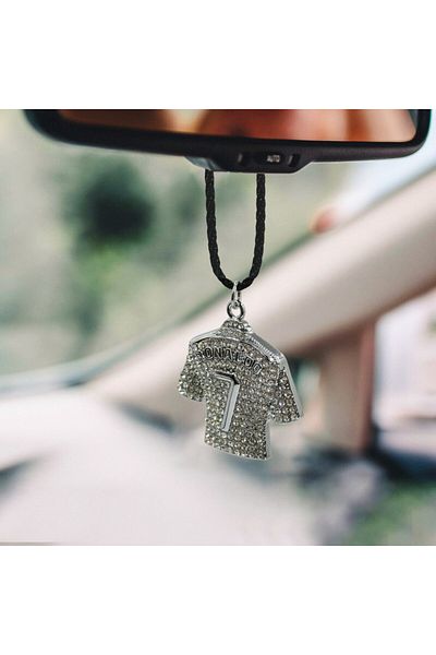 Generic Car Pendant Car Hanging Fancy Diamond Ronaldo Number 7 Jursy Logo Fancy Pendant