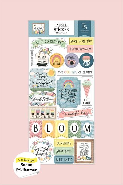 Piksel Grafik Αυτοκόλλητο Sunny Day Planner, Ετικέτα