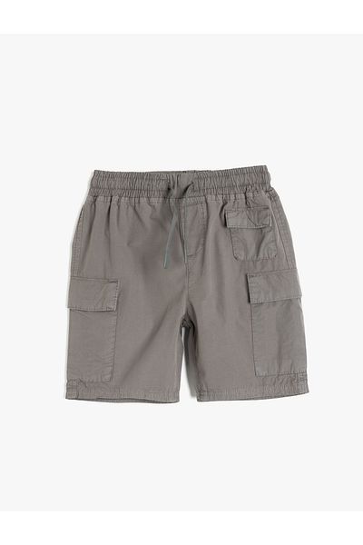 Koton Cotton Waist Lace Pocket Detailed Shorts