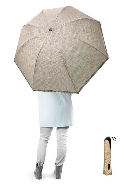 Marlux Modern Çizgi Desenli Yarasa Model 8 Telli Rüzgara Dayanıklı Manuel Şem...