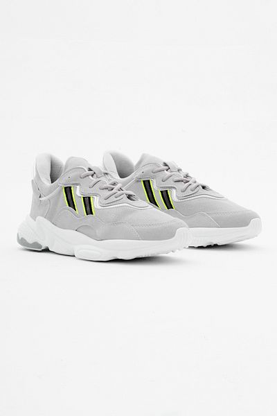 PowerSpeed Unisex Gray Comfortable Fit High Sole Stripe Lace-Up Sports Shoes