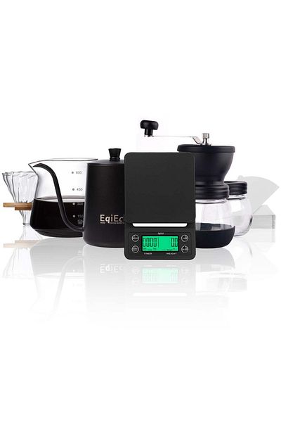 EqiEch V60 Size 02 Hand Drip Coffee Maker Set - 6-in-1 Manual Pour Over Professional Tools Kit