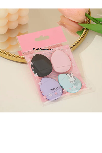 Kadi Cosmetics 4 Adet Parmak Pudra Süngeri Mini Başparmak Makyaj Süngeri