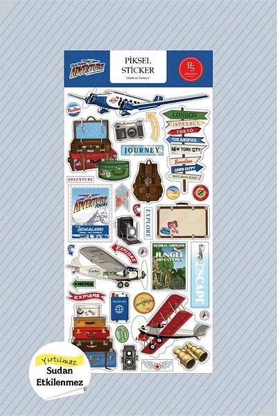 Piksel Grafik Adventure Travel - Trip Adventure Tags 2