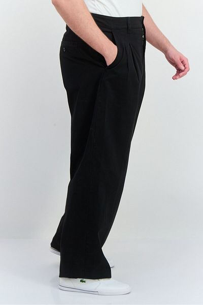Gant Men Regular Fit Solid Wide Leg Pants, Black