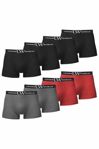 UNDERWORLD Ανδρικό σετ μπόξερ 8 τεμαχίων Premium Lycra - Μη αναδιπλούμενο