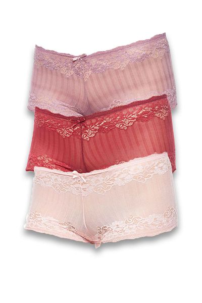 Merry Secret's Pantaloni scurti boxer transparenti cu dantela pentru femei
