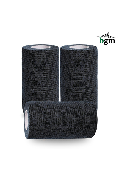 bgm ضمادة مطاطية ذاتية اللصق مقاس 10 سم × 4.5 متر، شريط رياضي كوبان