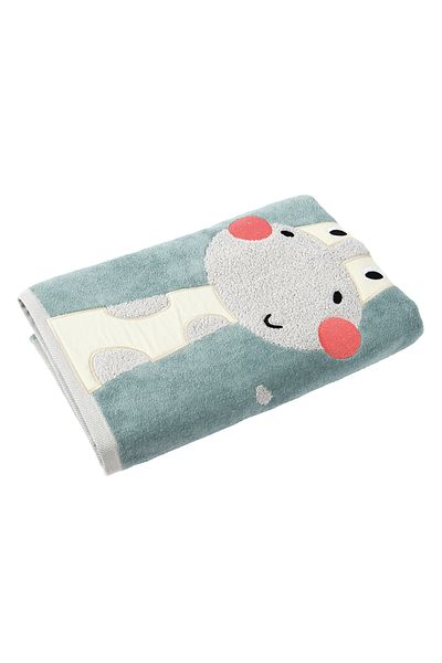 Casadora Home Fashion Giraffe Patterned Velur Towel - 70x140 Cm
