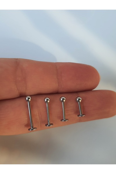 kurukafagift Top Çubuk Çelik Piercing Helix Lobe Tragus Rook Kıkırdak