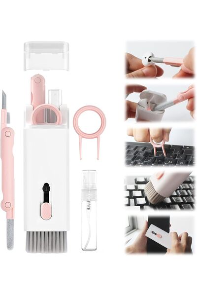 AWH مجموعة تنظيف الكمبيوتر المحمول ولوحة المفاتيح 7 في 1، متعددة الوظائف لأجه...