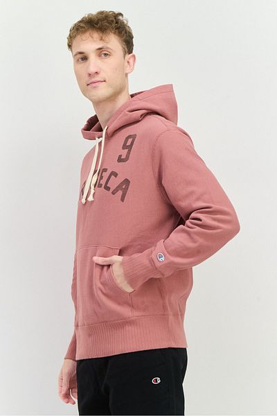 Todd Snyder + Champion Men Sportswear Fit Long Sleeves Outdoor Hoodies, Dusty Rose
