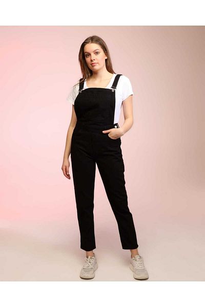 Pelin Salopet Gardener Denim Jeans Jumpsuit