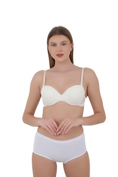 CNT Chiloți pentru femei cu talie înaltă - Set de 3 extra moi (NEGRU, ALB, CULOARE PIELE)