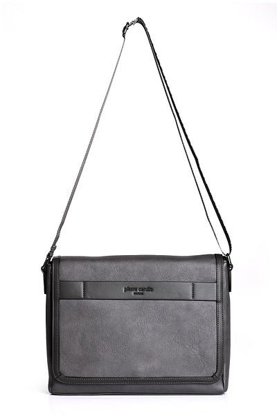 Pierre Cardin 01Pc00112-Gr Gray Long Strap Crossbody Bag