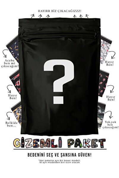 andredimoda 10 штук чоловічих боксерів з несподіваним малюнком - спеціальна таємнича упаковка