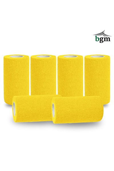 bgm Self-Adhesive Elastic Bandage 10cm X 4.5m Sports Band Coban