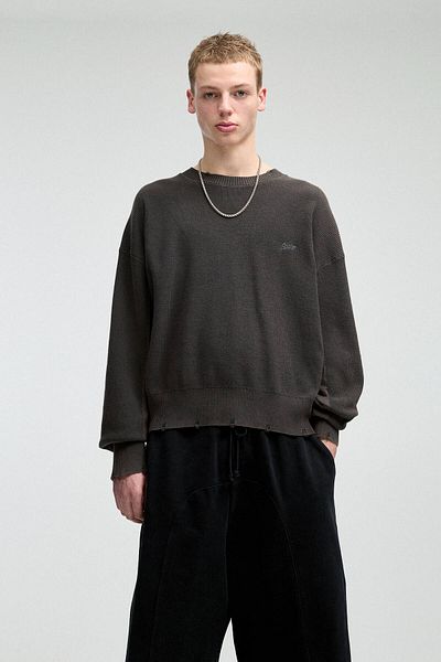 Pull & Bear Ripped STWD graphic jumper