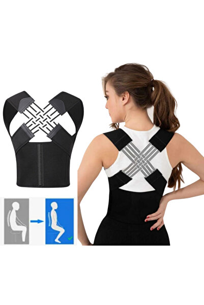 Palwin Унисекс корсет против гърбава поза, коректор за поза на гърба и раменете, който осигурява изправено положение
