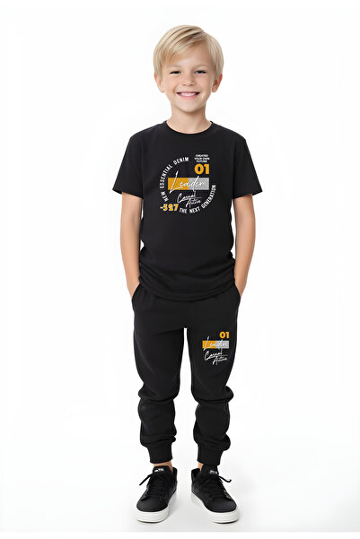 FYK COLLECTİON Active Leader з принтом, короткий комплект для хлопчиків