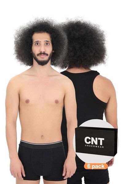 CNT Ανδρικό Βαμβακερό Σετ Μπόξερ Βασικό Πακέτο Premium 3 τεμαχίων