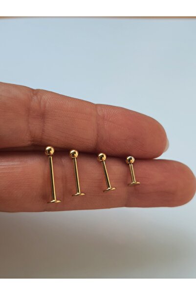 kurukafagift Top Çubuk Çelik Piercing Helix Lobe Tragus Rook Kıkırdak