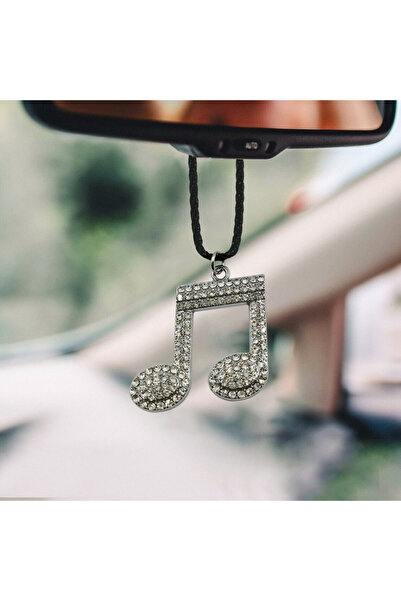 Generic قلادة سيارة من الألماس الفاخر على شكل رمز موسيقي، قطعة واحدة