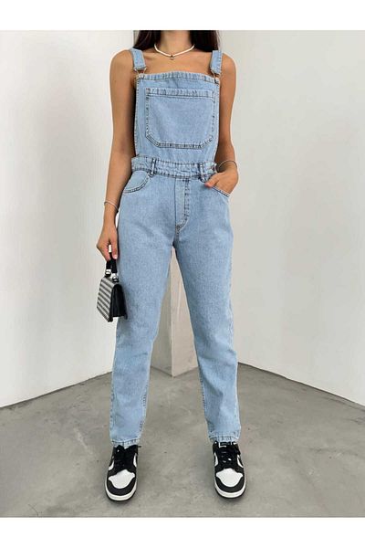 Pelin Salopet Denim Gardener Jeans Jumpsuit