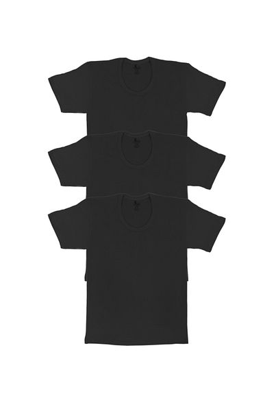 CENNETOĞLU Men's 3-Piece Crew Neck Undershirt in Special Package