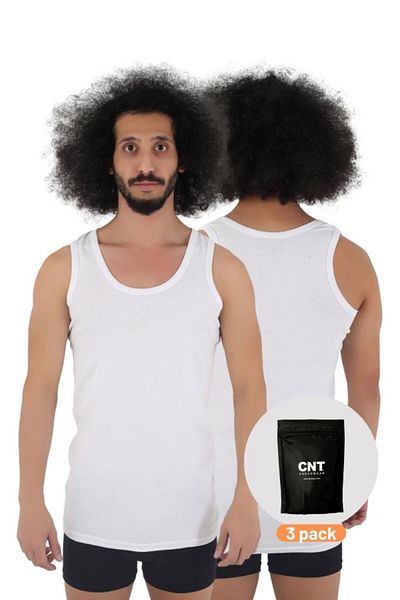 CNT Men's Undershirt Cotton Basic 3-Piece Premium Pack