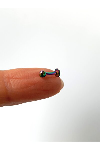 kurukafagift Top Çubuk Çelik Piercing Helix Lobe Tragus Rook Kıkırdak