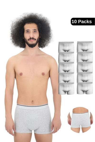 CENKO Men's 10 Pieces Lycra Slim Fit Thin Fabric Economical Boxers in a Special Package Suitable for Daily Use