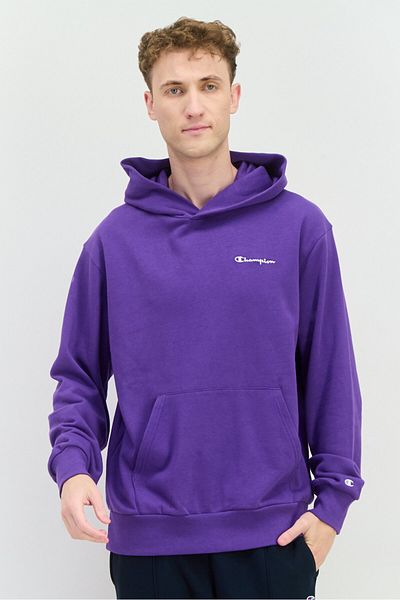 Champion Men Sportswear Fit Outdoors Hooded Sweatshirt, Purple