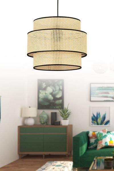 NisaLuce Nisa Luce Satrün Hazir - 3 Layer Cream Cake Pendant Lamp