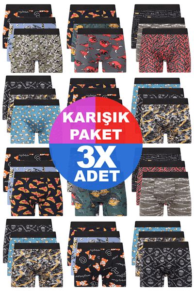 CNT Ανδρικό Σετ Boxer με μοτίβο έκπληξη 3 - Special Mystery Pack