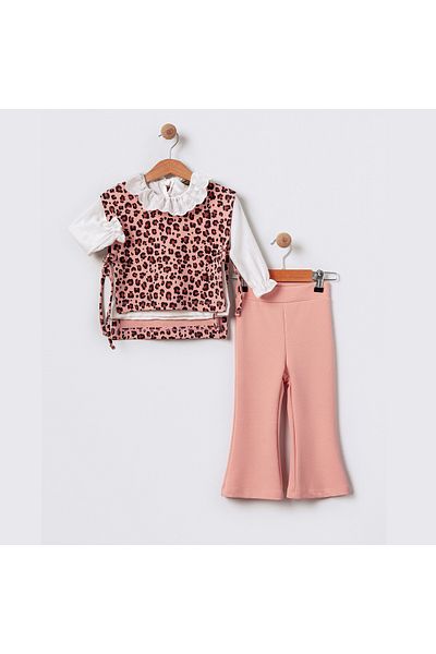 CRAX Circal Leopard Print 3 Piece Suit Set for 2-5 Years Old Children