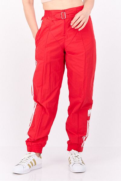 adidas Women Sportswear Fit Outdoor Track Pants, Red