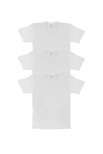 CENNETOĞLU Men's 3-Piece Crew Neck Undershirt in Special Package