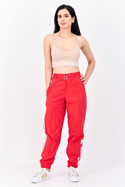 adidas Women Sportswear Fit Outdoor Track Pants, Red