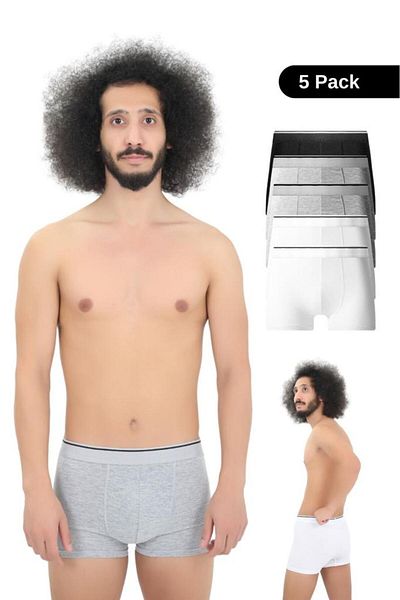 andredimoda Ανδρικά βαμβακερά Lycra Boxers 5 Pack Premium Πακέτο Προίκας Ειδικού Σχεδιασμού